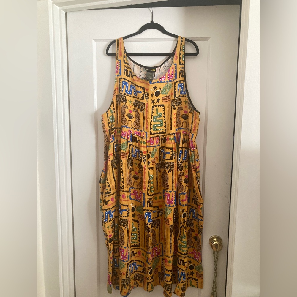 Nooworks Desert Disaster Linen Naomi dress 3X